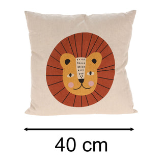 Children's Safari Animal Cushion | Kids Jungle Animal Scatter Cushion - Lion