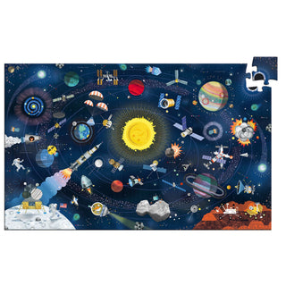 Djeco DJ07413 Observation Puzzle The Space Jigsaw Puzzle 200 Pieces + Booklet