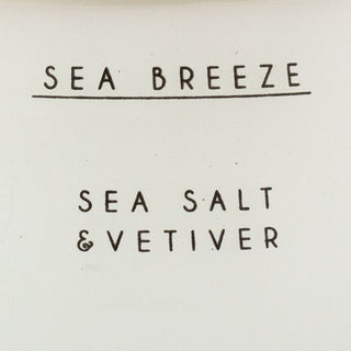 Sea Breeze Large Nautical Candle | Sea Salt & Vetiver Fragrance Candle And Pot