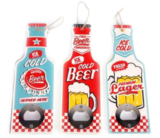 Retro Beer Bottle Shaped Opener Party BBQ Home Bar Blade ~ Design Varies