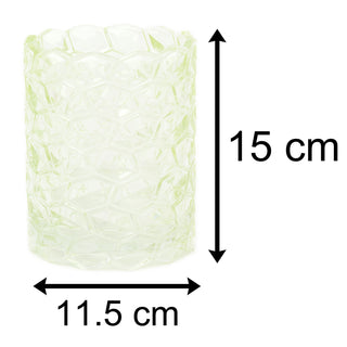 Summer Beehive Glass Pillar Candle Holder | Honeycomb Glass Candle Pot Tealight Holder | Beehive Candle Holder Bee Decoration