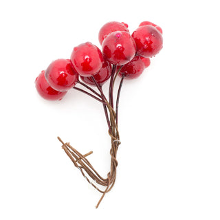 Set Of 3 Red Berry Branch Christmas Tree Decoration | Christmas Present Decoration | Xmas Wreath Decoration