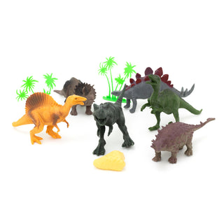 6 Piece Dinosaur Figures Set for Kids | Children's Jurassic Dinosaur Playset