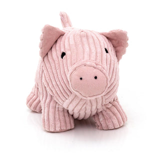 Twinkles Pig Doorstop Pink Ribbed Fabric Animal Doorstop | Door Stop  1.5kg