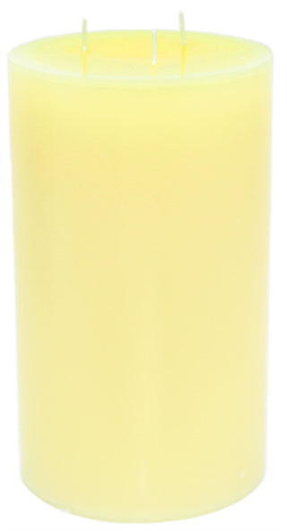 Elegant Handcrafted 3 Wick Cream Pillar Candle ~ Extra Large Ivory Wax Church Candle 23cm