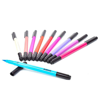 Djeco DJ08802 - 10 Felt Tip Brush Pens | Double Felt Tip Pens For Kids - Sweet