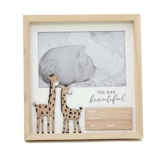 You Are Beautiful Wooden Freestanding 6x4 Baby Photo Frame for New Baby Memories