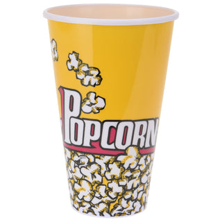 Retro Popcorn Tub Film Movie Night Party Cinema Bucket | Plastic Reusable Snack Box Sweet Container | Popcorn Carton Popcorn Bucket