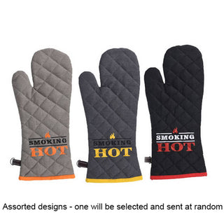 Smoking Hot Single Barbecue Grill Heat Resistant Oven Glove | Protective Safety BBQ Mitt Grill Glove | Heat Resistant Kitchen Oven Mitt - Colour Varies One Supplied