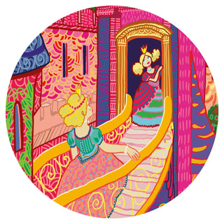 Djeco DJ07246 Silhouette Puzzles Enchanted Fairy Castle Jigsaw Puzzle 54 Pieces
