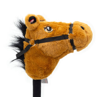 Childrens Plush Hobby Horse With Sound ~ Horse Colour Vary