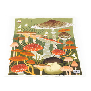 Printer Johnson - Fungi Tea Towel | Decorative Cotton Kitchen Tea Towel