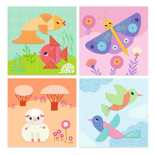 Djeco DJ09057 Get Creative with Paper Craft Set the Art of Crinkle Cutting