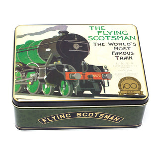 The Flying Scotsman Deep Rectangle Storage Tin | Decorative Steam Train Tin 20cm