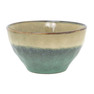 Reactive Glaze Stoneware Soup Bowl | Round Ceramic Kitchen Serving Bowl - 14x8cm
