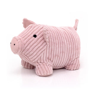 Twinkles Pig Doorstop Pink Ribbed Fabric Animal Doorstop | Door Stop  1.5kg