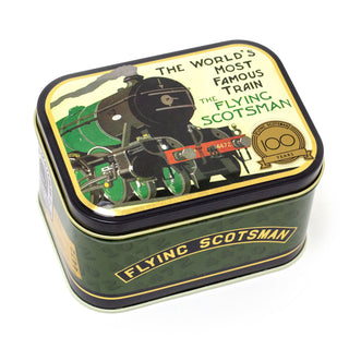 The Flying Scotsman Small Rectangle Tin | Trinket Box Keepsake Tin - Train Gifts