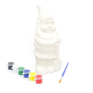 Creative Craft Paint Your Own Garden Gnome Set - Traditional Gnome With Spade