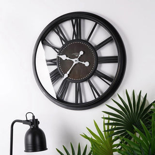 Large Vintage Style Skeleton Wall Clock Industrial Living Room Wall Clock - 50cm