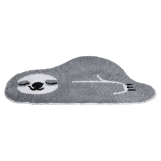 Childrens Grey Sloth Rug | Non-slip Novelty Animal Area Rug For Kids - 76x41cm
