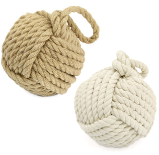 Heavy Nautical Knot Rope Doorstop ~ Novelty Door Stop, Door Stopper Ball