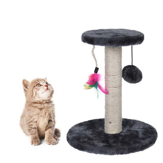 Cat Scratching Post Cat Climbing Tree | Cat Scratch Post With Toys Kitten Scratching Post | Scratching Post For Cat And Kittens Play Tower - Colour Varies One Supplied