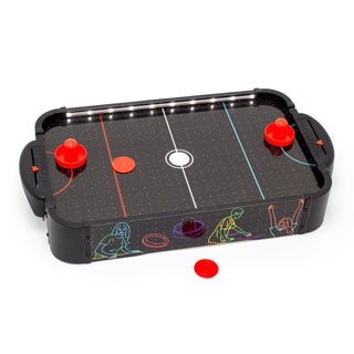 Electronic Tabletop Air Hockey Game with LED Lighting & Blower Air Hockey Table