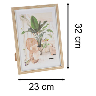 A4 Single Aperture Wooden Photo Frame | Modern Freestanding Picture Frame A4