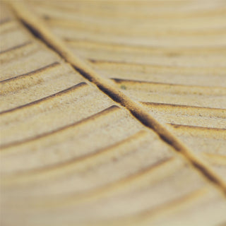 38cm Wooden Leaf Decorative Tray | Palm Leaf Ornamental Storage Display Tray | Botanical Display Plate