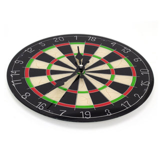 Novelty Round Glass Dartboard Clock | Dart Board Shaped Wall Clock - Darts Gift