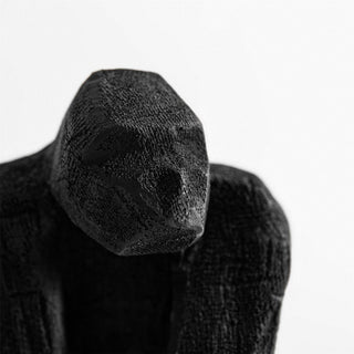 Abstract Black Gorilla Ornament | Gorilla Statue Silverback Wildlife Sculpture