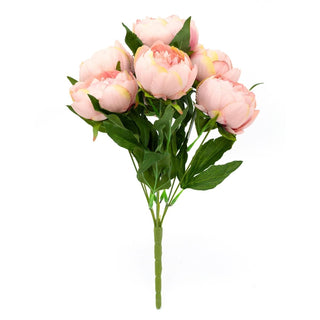 Artificial Peony Bouquet | Faux Peonies Flowers Posy Wedding Flowers - Pink