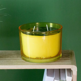 2 Wick Scented Candle Seville Orange | Citrus Scented Candle With Glass Holder