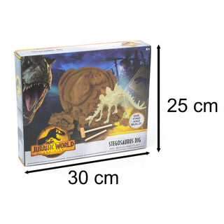 Jurassic World Dominion Fossil Dig Kit | Stegosaurus Dinosaur Dig Kit Dinosaur Fossil Dig Up Kit | Dinosaur Fossils Palaeontology Dig Out Set - Dinosaur Gifts