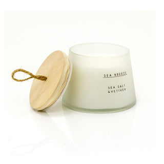 Sea Breeze Large Nautical Candle | Sea Salt & Vetiver Fragrance Candle And Pot