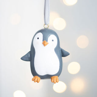 Baby Penguin Christmas Tree Bauble | Resin Penguin Christmas Tree Ornament