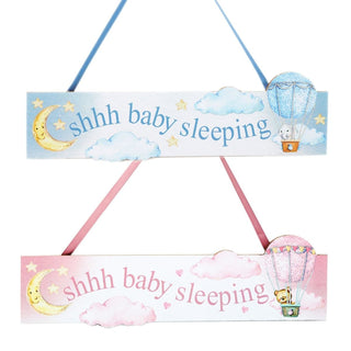 Baby Sleeping Hanging Decorative Wall Plaque Nursery Bedroom Door Sign