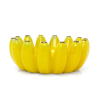 Banana Shaped Fruit Bowl | Quirky Yellow Ceramic Banana Bowl Fruit Dish - 25cm