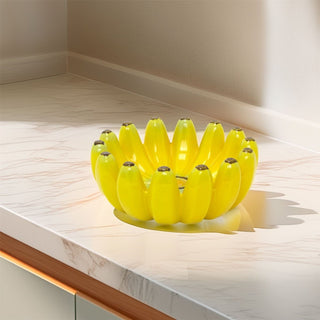 Banana Shaped Fruit Bowl | Quirky Yellow Ceramic Banana Bowl Fruit Dish - 25cm