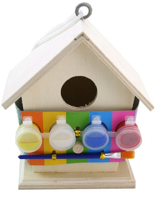 Art And Craft Paint Your Own Wooden Birdhouse Nature Activity For Children ~ Wood Bird House Kit