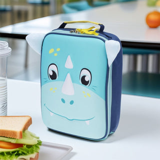 Blue Dinosaur Lunch Bag for Boys | Insulated Kids Lunchbox with Handle Age 2+