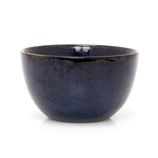 Blue Reactive Glaze Stoneware Bowl | Round Cereal & Pasta Serving Bowl - 660ml
