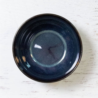 Blue Reactive Glaze Stoneware Bowl | Round Cereal & Pasta Serving Bowl - 660ml