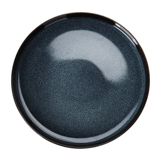 Blue Reactive Glaze Stoneware Side Plate Dishwasher & Microwave Safe - 21cm