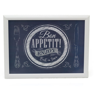 Bon Appetit Lap Tray With Cushion | Large Padded Bean Bag Lap Tray 43x32cm