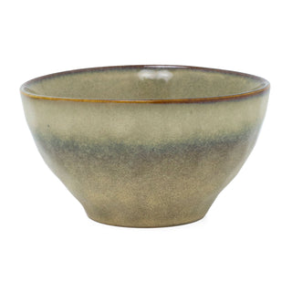 Reactive Glaze Stoneware Soup Bowl | Round Ceramic Kitchen Serving Bowl - 14x8cm