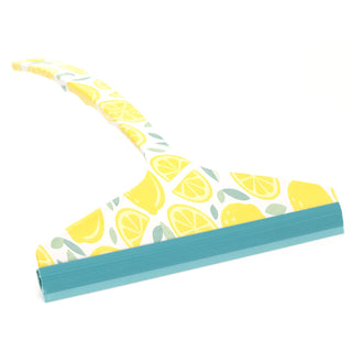 Ultra Clean Lemon Print Rubber Squeegee | Window Squeegee Shower Squeegee | Bathroom Squeegee Glass Cleaning Wiper