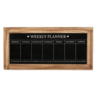 Chalkboard Blackboard Memo Board Weekly Planner 67Cm X 32Cm