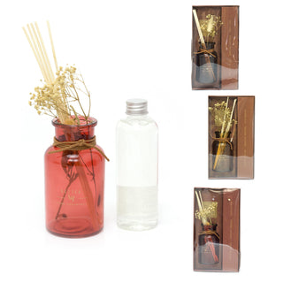 200ml Perfume Reed Diffuser Room Freshener | Air Freshener Reed Fragrance Diffuser Set | Floral Aroma Gift - One Supplied