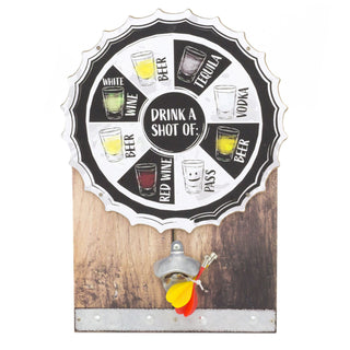 2 In 1 Wooden Magnetic Dartboard Drinking Game And Bottle Opener | Drinking Games For Adults Shot Roulette Darts Drinking Game | Adult Party Games